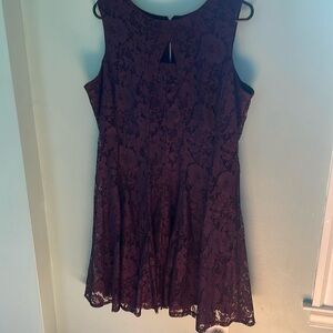 Plum Lace Dress